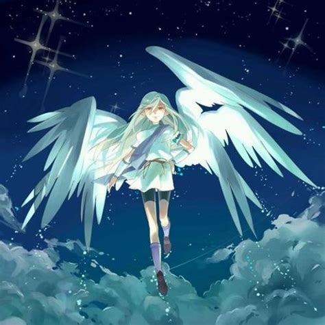 动漫天使女生头像图片