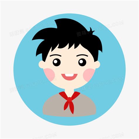 Q版学生男头图片