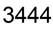 3444 number facts