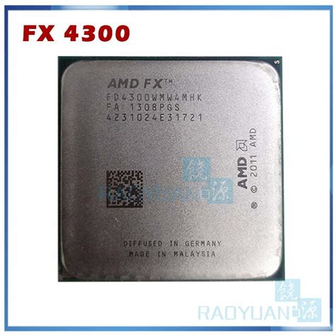 AMD FX Series FX4300 3.8GHz Quad-Core CPU Processor FX 4300 ...