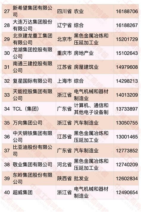 2022中国民营企业500强名单一览，完整名单_问答求助-三个皮匠报告