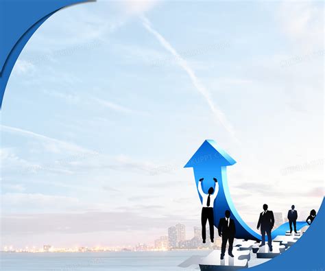 蓝色科技企业商业运营计划背景背景图片素材免费下载_熊猫办公