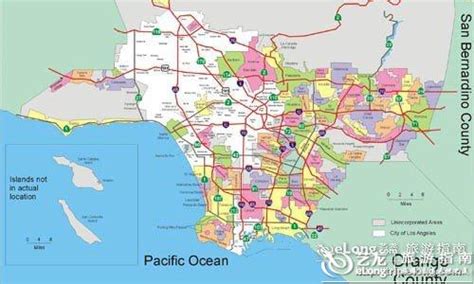 美国洛杉矶地图