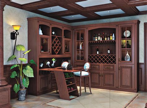 溪木工坊新中式实木酒柜家用客厅现代简约靠墙柜子北欧红酒餐边柜-美间设计
