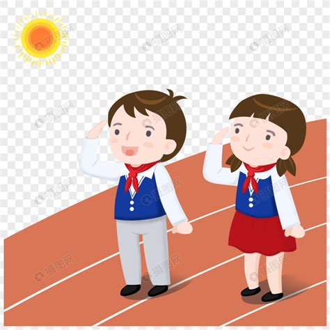 学生敬礼表情包图片