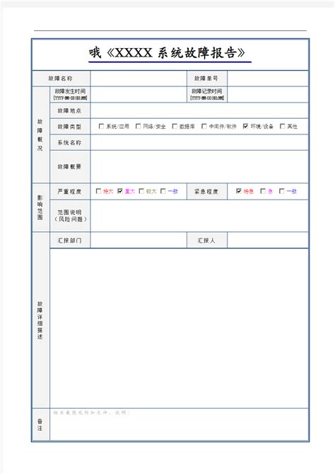 故障分析报告Word模板下载_编号qggmzndm_熊猫办公