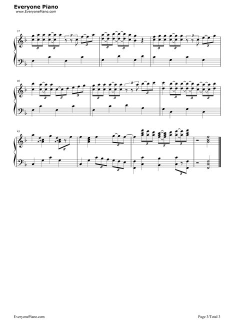实现梦想的哆啦A梦-哆啦a梦主题曲五线谱预览3-钢琴谱文件（五线谱、双手简谱、数字谱、Midi、PDF）免费下载