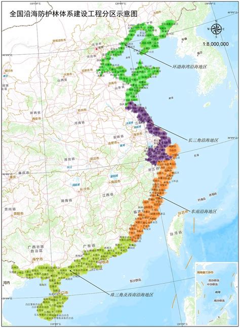 沿海城市地图图片