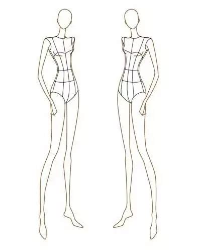 服装手绘完全人体动态-时装画/手绘技巧-服装设计教程-CFW服装设计