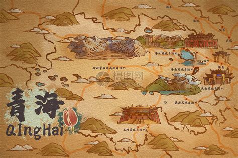 青海地图全图图片