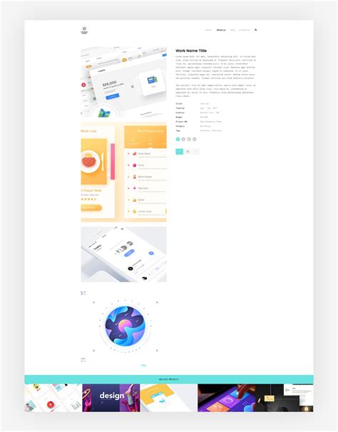 创意产品设计展示网站设计PSD模板下载 Agency portfolio Psd Template – 设计小咖