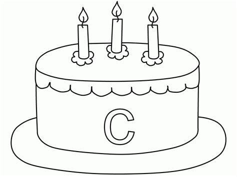 生日蛋糕儿童画怎么画 生日蛋糕简笔画图片 - 水彩迷