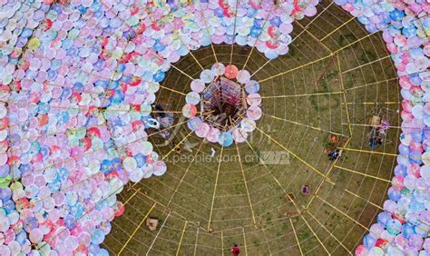 山西临汾：搭建“天空之伞”-人民图片网