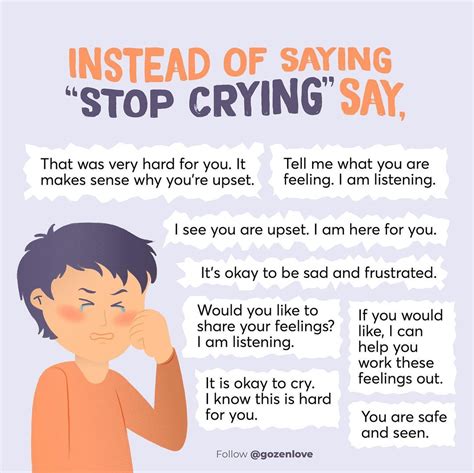 Instead of "Stop Crying," Try These 8 Supportive Phrases