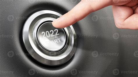 Start 2022. Happy New Year button. 3D illustration 5000871 Stock Photo ...