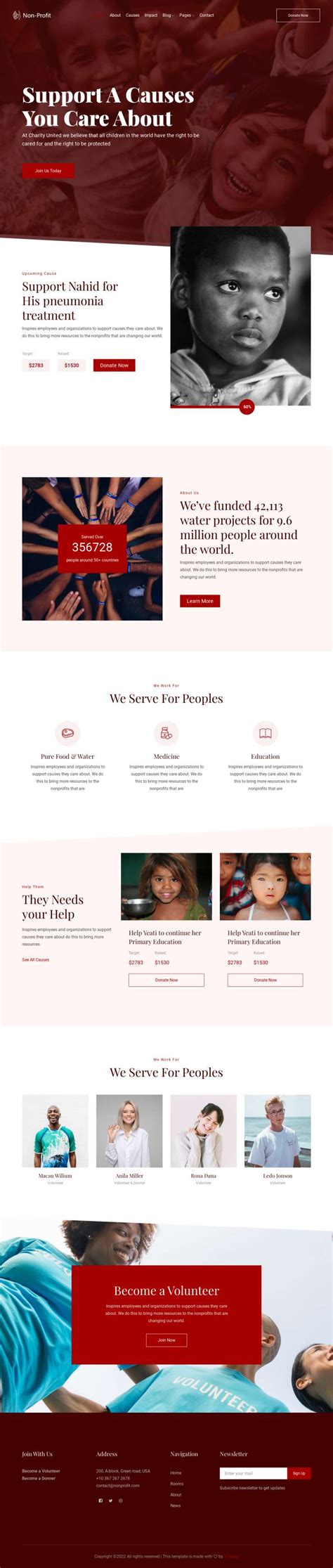 儿童慈善机构网页设计，优质的爱心公益网页代码-17素材网