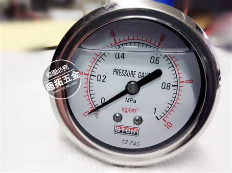 STCIF压力表 不锈钢外壳油压表 耐震背接压力表 液压表-阿里巴巴