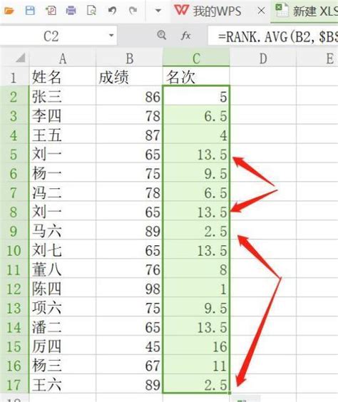 Excel表格怎么自动生成名次排名？-Excel表格自动生成名次排名的方法 - 极光下载站