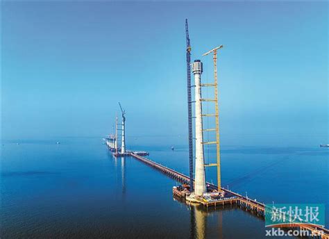 黄茅海通道项目 高栏港大桥主塔 突破200米-新快网-新快报官方网站
