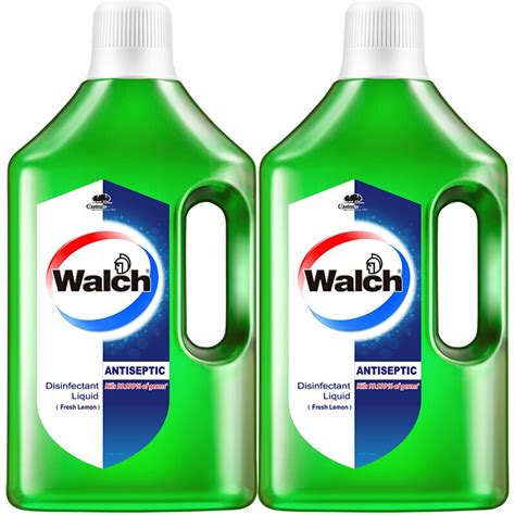 威露士 Walch 消毒液1L 多用途消毒水衣物家居地板洗衣 消灭99.9%细菌 2瓶装 清新青柠-融创集采商城