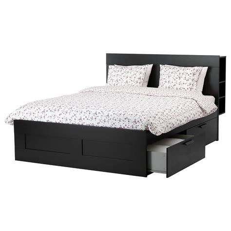 宜家ORE床上用品，高2床头抽屉，黑褐色 IKEA 190.129.89 - 普象网