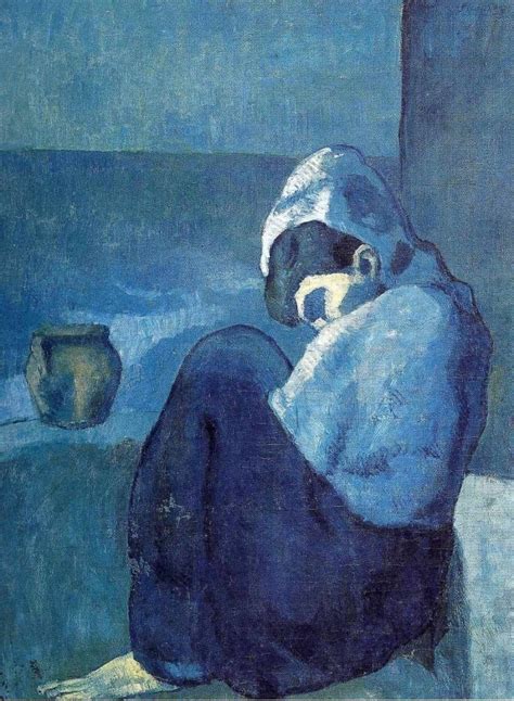 毕加索的忧郁丨蓝色时期(1901～1904)|毕加索|蓝色|时期_新浪新闻