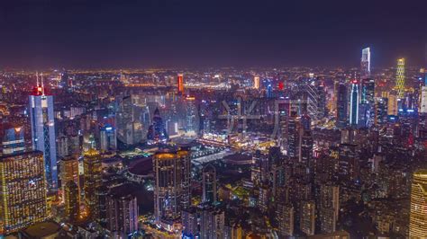 广州珠江新城中山一立交夜景延时—高清视频下载、购买_视觉中国视频素材中心