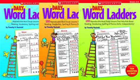 《Scholastic Daily Word Ladders》三册学乐词汇英文练习册PDF 百度云网盘下载 – 铅笔钥匙