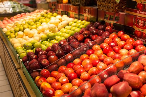 超市水果摊位展示高清图片下载-正版图片500179415-摄图网