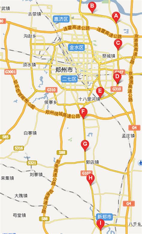郑州市地图最新版,州市市区版,州市新的_大山谷图库