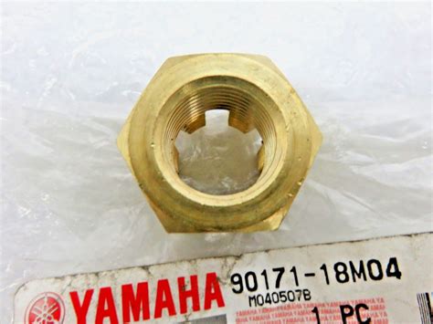 nos Genuine Yamaha OEM Nut, Castle 90171-18M04 | eBay