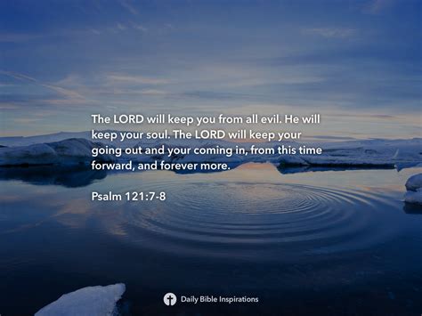 Psalm 121:7-8 | Daily Bible Inspirations