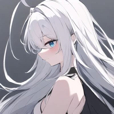 白发蓝瞳图片