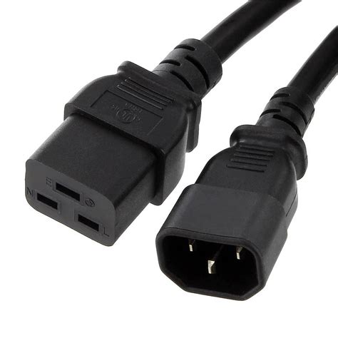 Mains adapter IEC C14 male / CEE7/5 female connector - 20 cm - Power cord & strips - LDLC 3-year ...