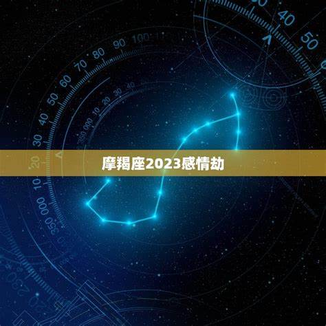 摩羯座2023年感情怎么样