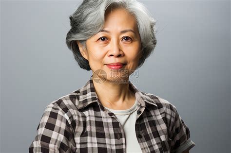 中老年白发时尚造型 白发老太太发型图片(2)_配图网