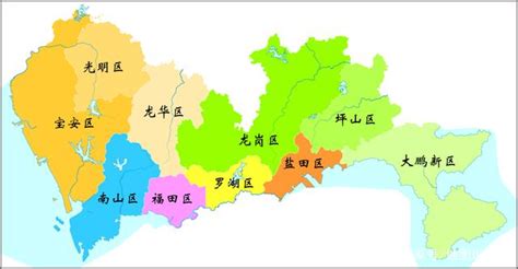 深圳市行政区划图：深圳市下辖9个区是哪些？_房家网