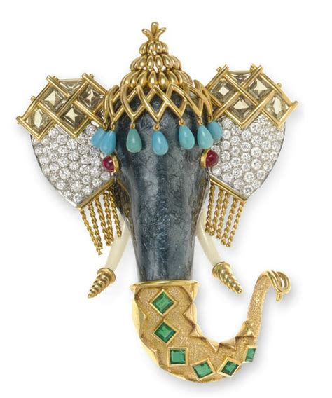『珠宝』Tiffany 向「大象危机基金会」捐赠一枚大象主题胸针 | iDaily Jewelry · 每日珠宝杂志