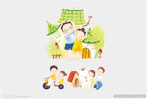 矢量情景插画快乐家庭生活设计图__卡通设计_广告设计_设计图库_昵图网nipic.com