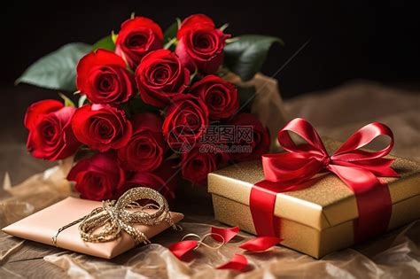 520情人节红色玫瑰花朵礼物插画图片下载-正版图片402475190-摄图网