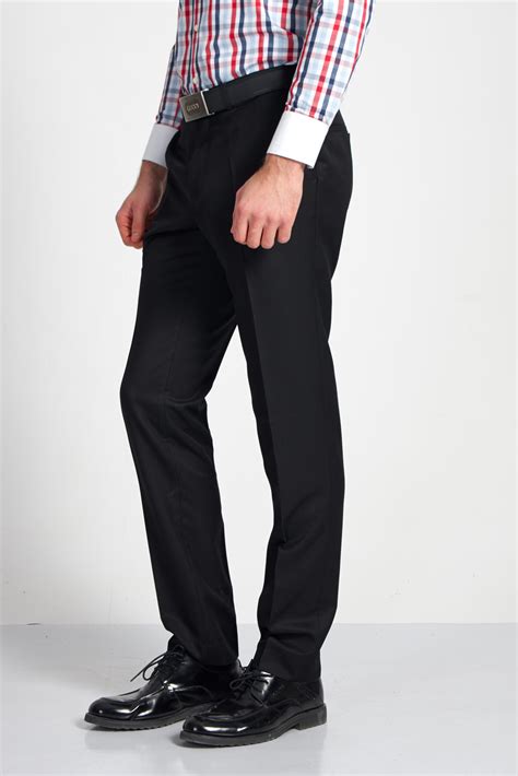 黑色提花粘胶混纺西裤-男装定制 | 拉雅网，拉雅私定，拉雅私人定制，在线定制领导品牌