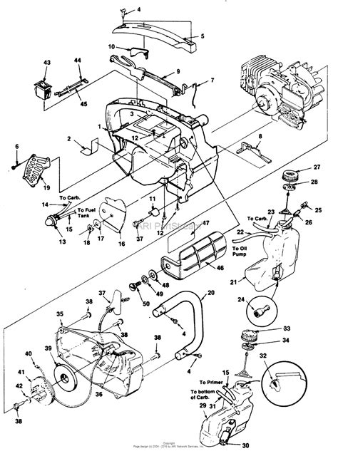 Parts Diagram For 4218C Homelite Chainsaw