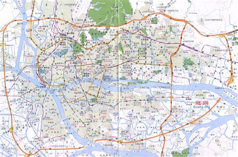 最新广州市区地图,广州区域划分,广州市区版_大山谷图库