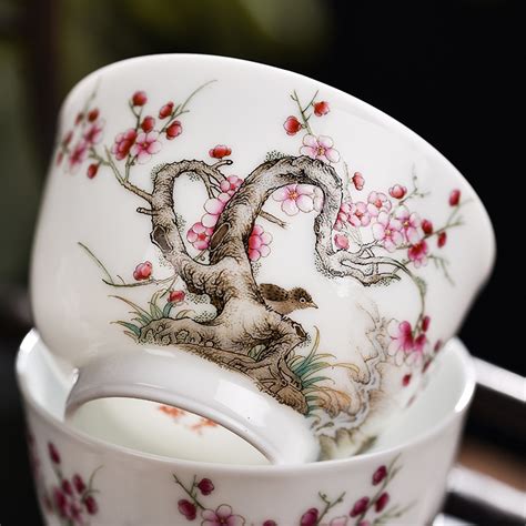 团花茶具-富玉陶瓷官网-青花玲珑之家|景德镇陶瓷知名品牌