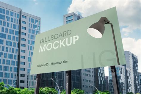 户外简易设计广告牌样机v2 Advertisement Billboard Mockup Vol 02 – 设计小咖