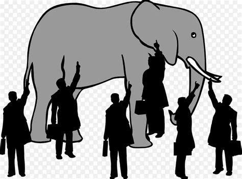 盲人和大象系统中的大象在房间里想-大象PNG图片素材下载_图片编号1050483-PNG素材网