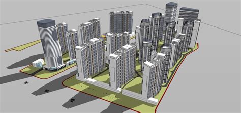 欧式住宅小区3dmax 模型下载-光辉城市