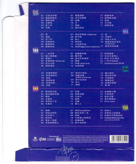 2012 华纳 陈百强经典金曲101 （6CD） | 陈百强资料馆CN