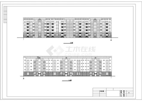 锦州市某家属院5层框混结构住宅楼全套建筑设计CAD图纸（含阁楼）_居住建筑_土木在线