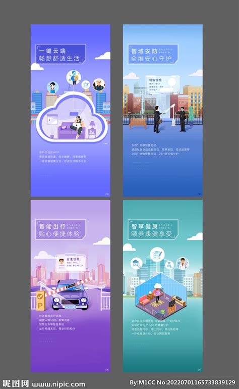 地产智慧社区宣传长图海报PSD广告设计素材海报模板免费下载-享设计